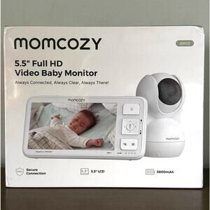 Momcozy 5.5” 1080P Video Baby Monitor, No WiFi, Night Vision, 120hr Battery NEW